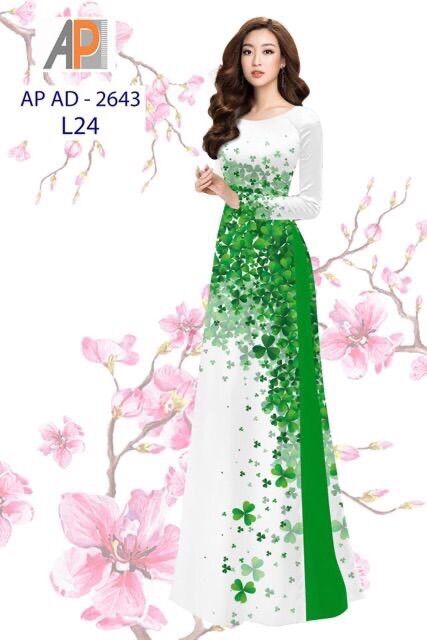 Vải áo dài cỏ bốn lá