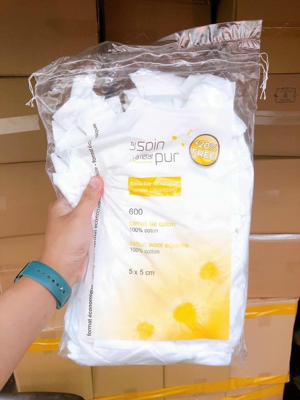 BÔNG TẨY TRANG PHÁP TETRA 600MIẾNG