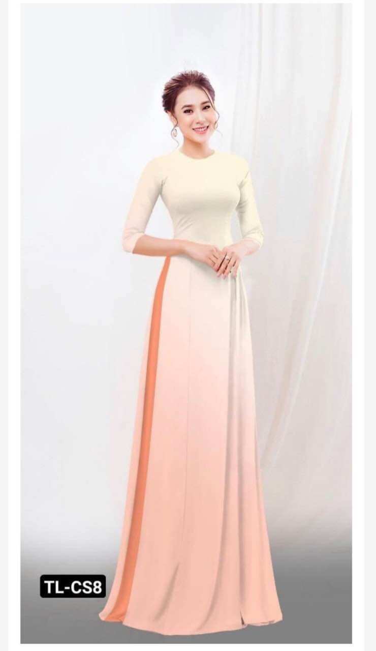 Vải áo dài màu ombre