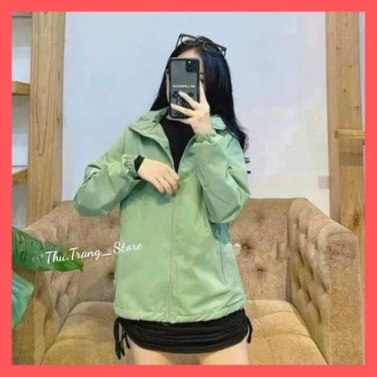 Áo Khoác Gió Nữ 2 lớp Cao Cấp Chống nước, Cản Gió, Cản bụi