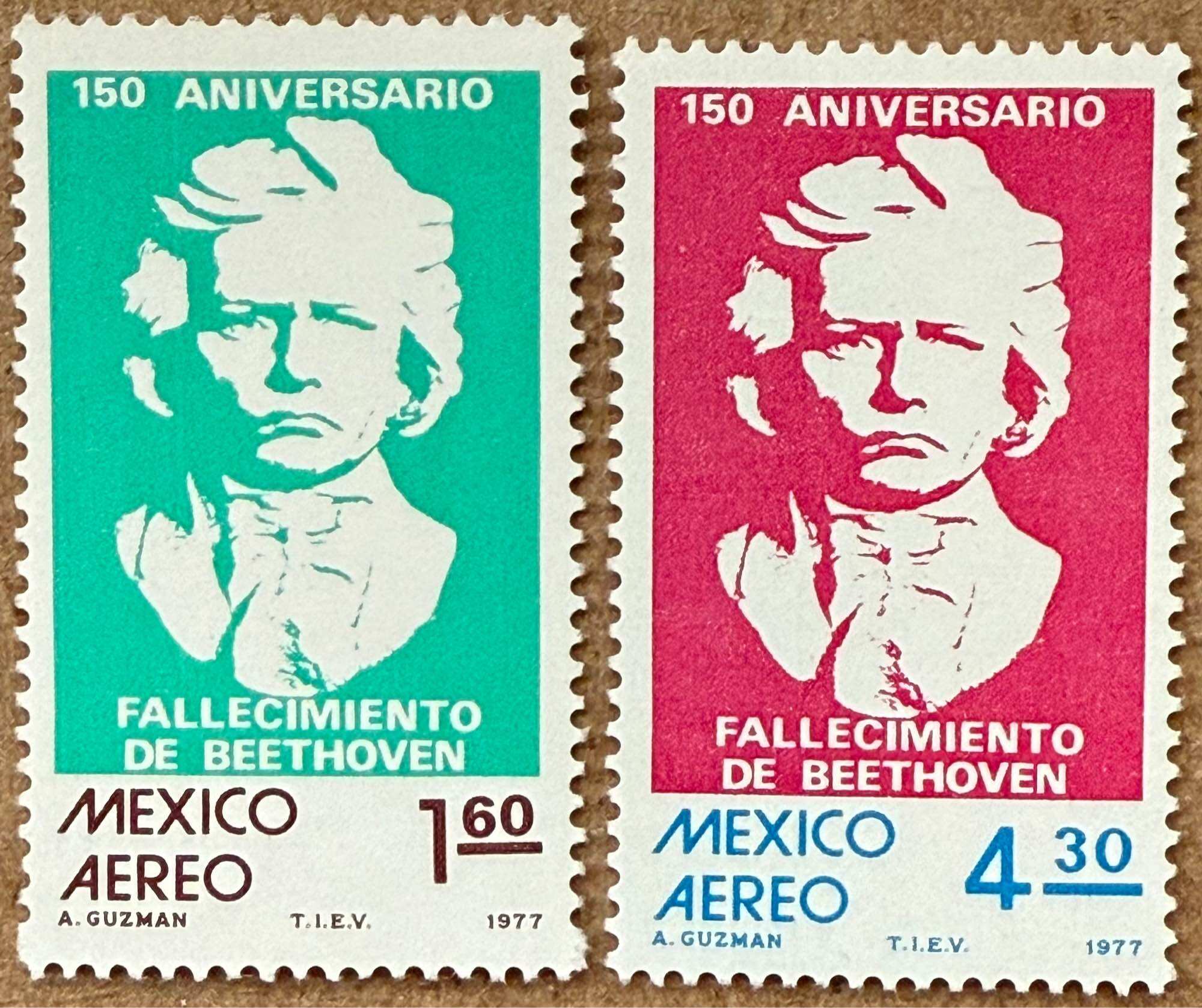 Tem sưu tập Mexico 1977: Beethoven