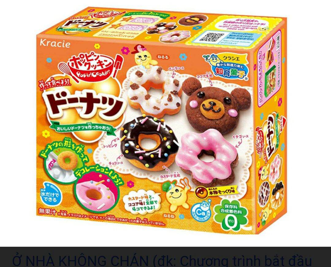 Popin cookin làm bánh Donut cho bé Nhật Bản