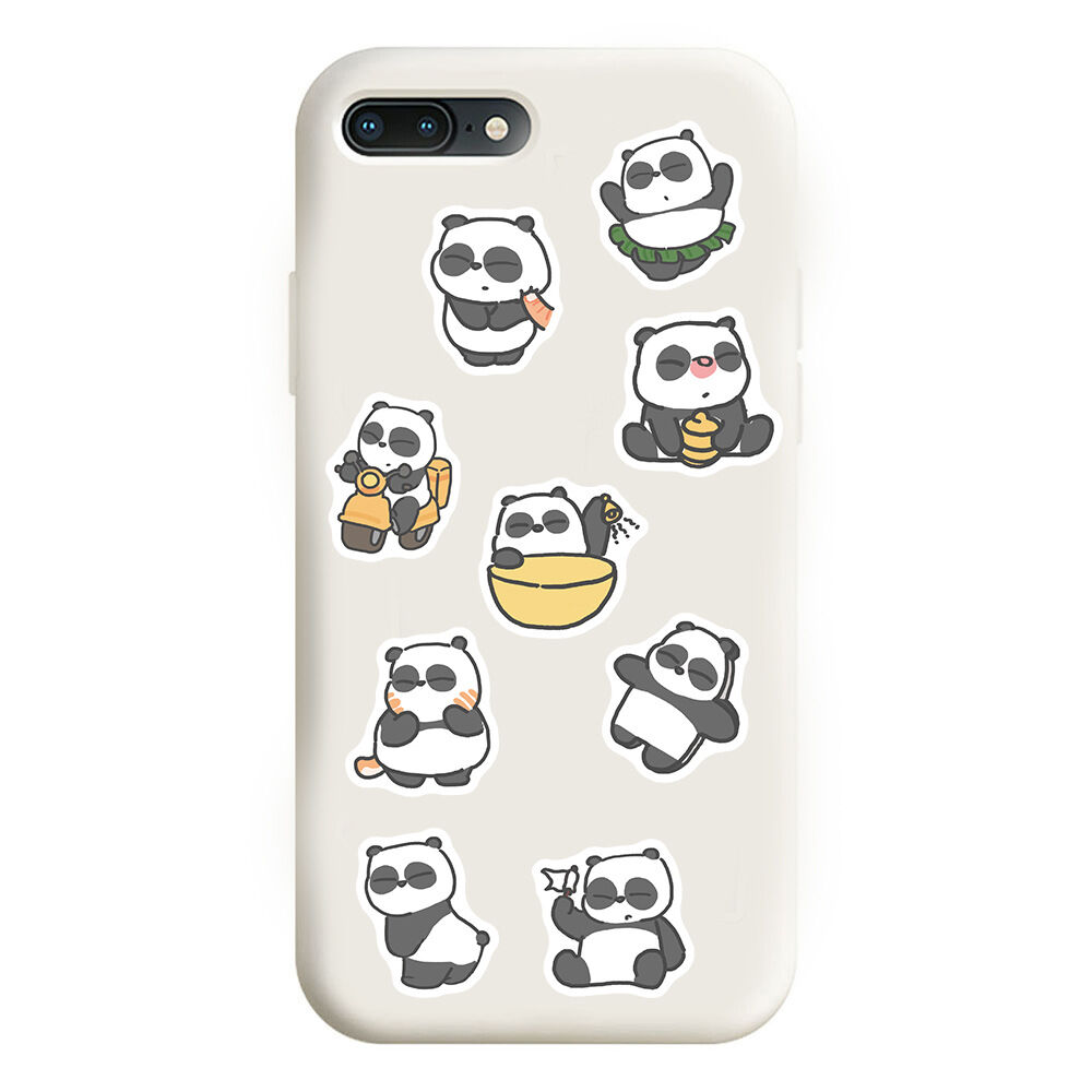 Set 90 miếng sticker hình dán chống nước gấu trúc panda