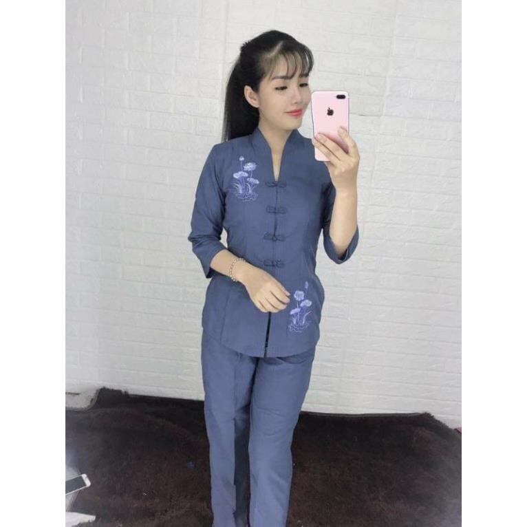 ĐỒ LAM ĐI CHÙA - MẪU NỮ BÀ LAI TIM LOẠI 1