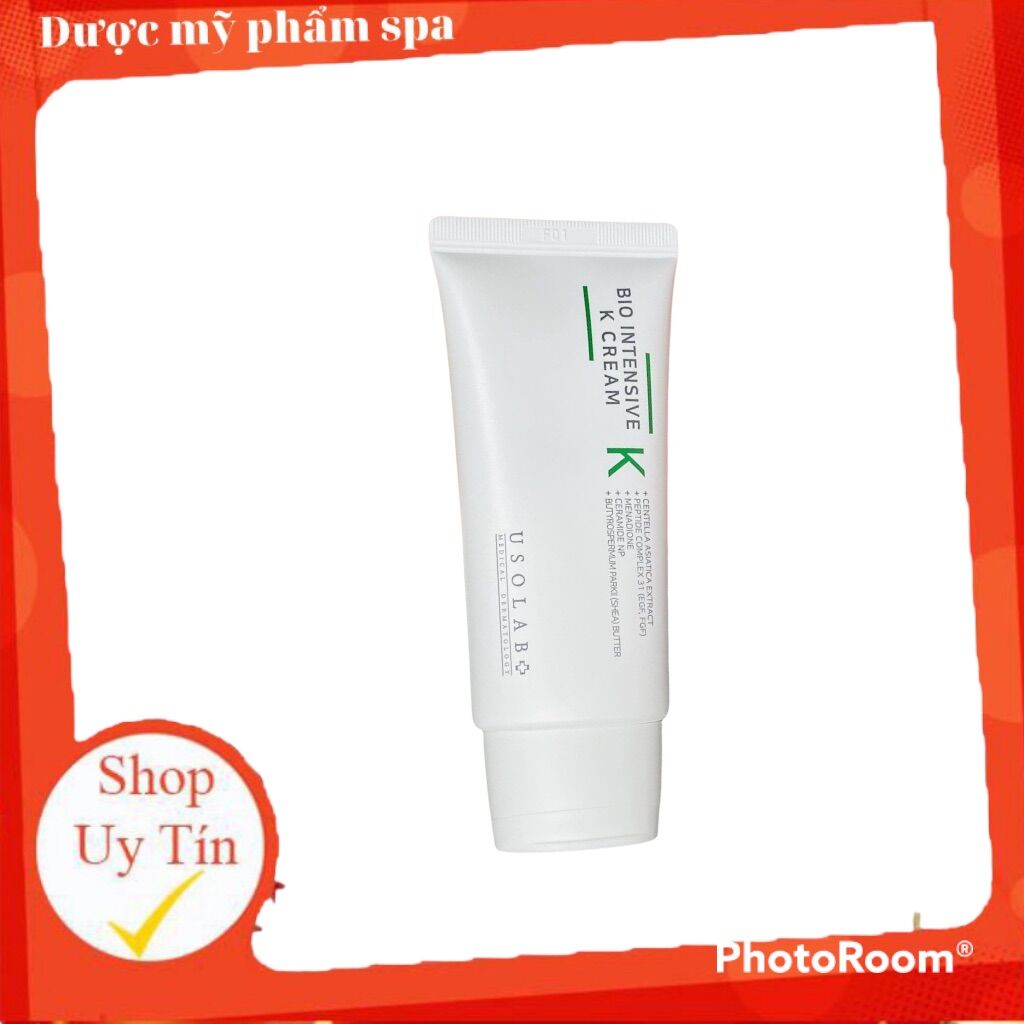 Kem dưỡng vitamin k làm dịu da tức thì Usolab Bio intensive k cream giúp giảm đỏ da,dịu da,da giãn mao mạch,tăng sinh colagen da