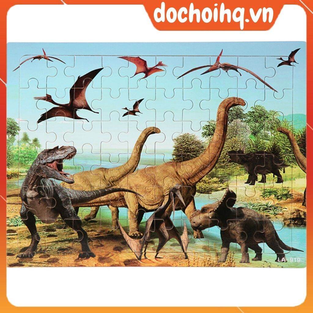 [60 miếng] Đồ chơi tranh ghép hình gỗ puzzle - Bộ ghép hình - Tranh xếp hình