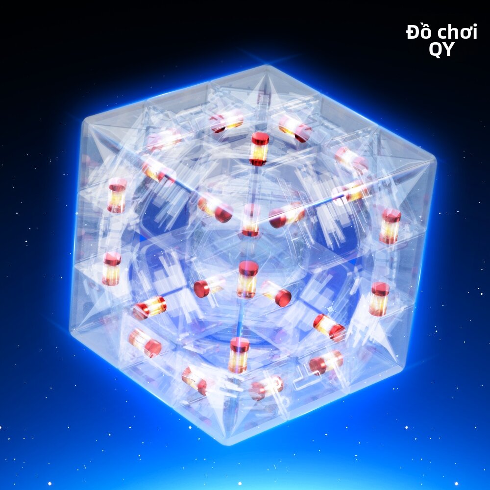 QY TOYS | Khối Rubik Trong Suốt 3x3 Đục Lỗ Tốc Độ