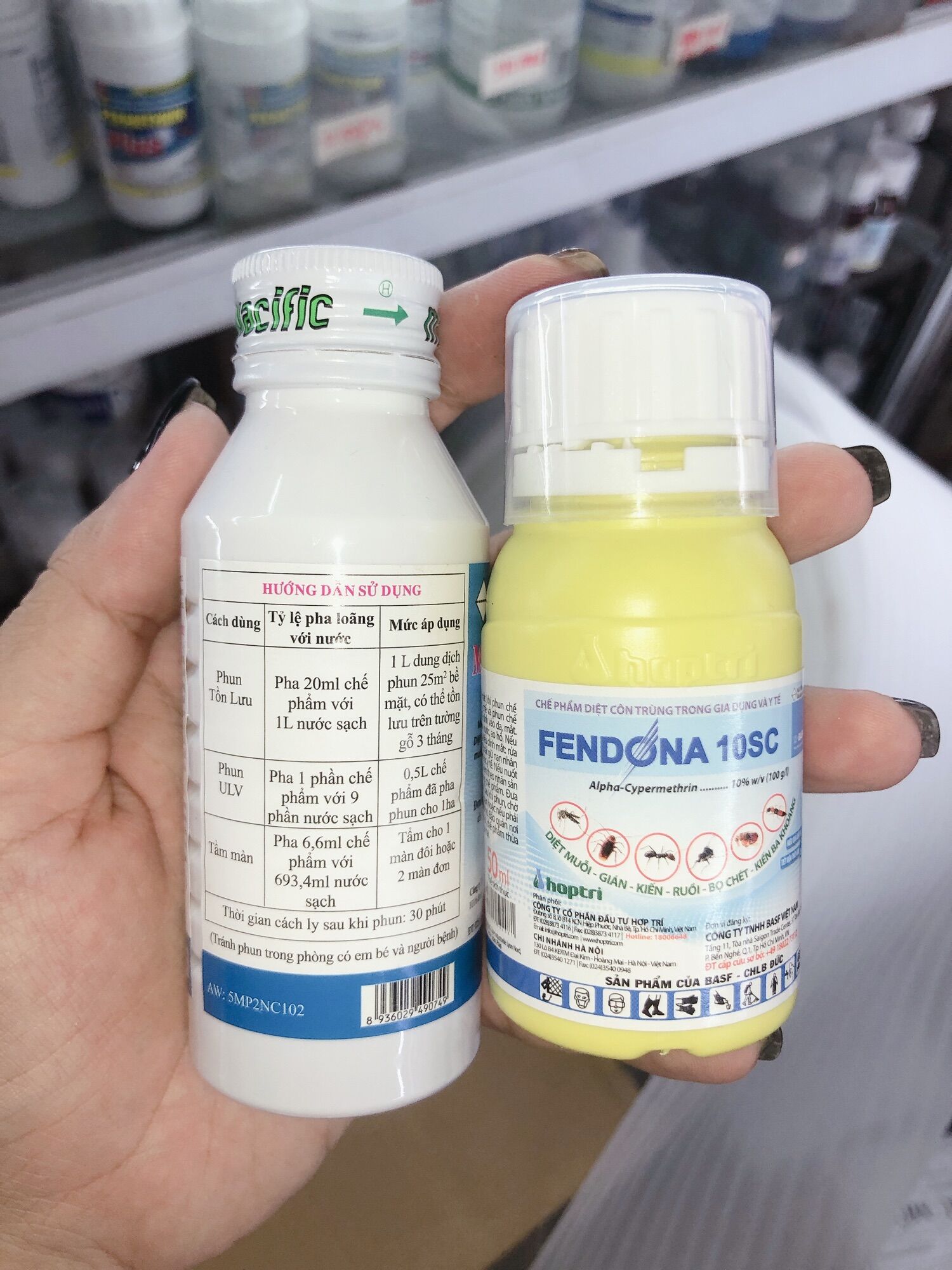 Combo thuốc diệt muỗi MAP PERMETHRIN (100ml) + FENDONA 10SC (50ml)
