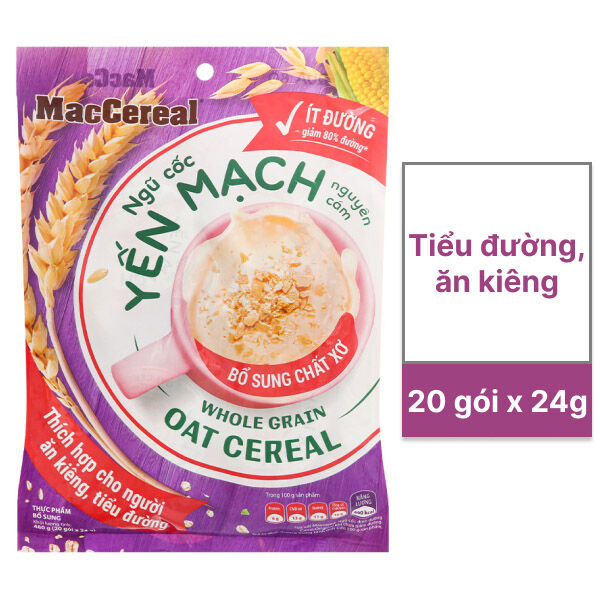 Ngũ cốc Yến Mạch MacCereal ít đường _dành cho người ăn kiêng _tiểu đường