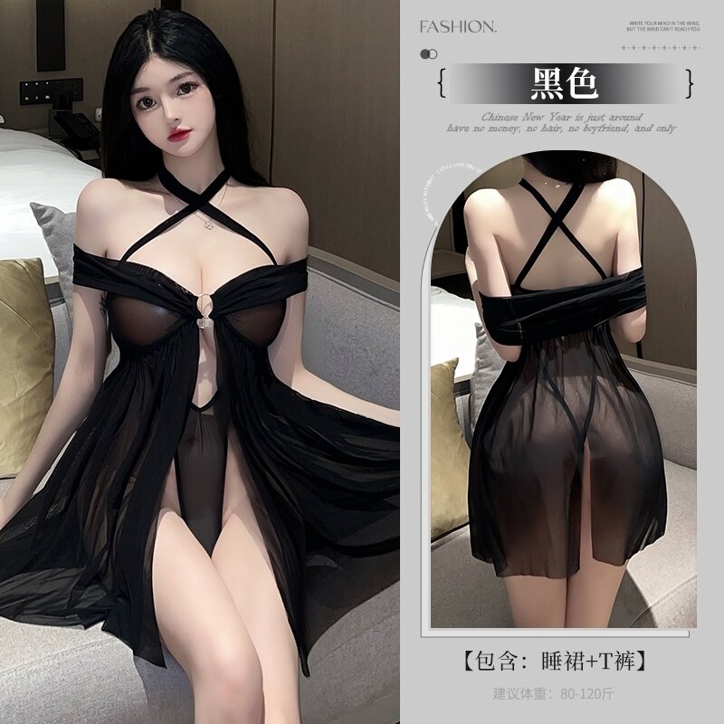 Đồ Ngủ Lụa Băng Gợi Cảm Cho Nữ Đồ Ngủ Mùa Hè Bằng Vải Satin Mỏng Gợi Cảm Cho Bé Gái Đi Club Đồ Ngủ N