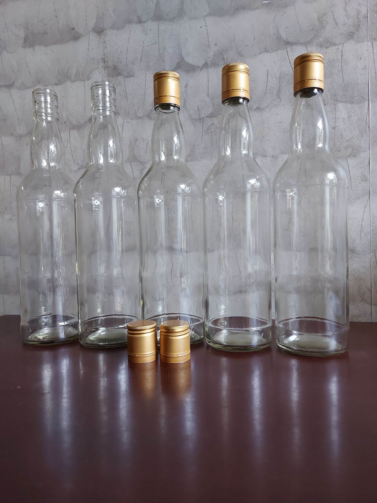 SET 10 VỎ CHAI THỦY TINH TRÒN 700ML