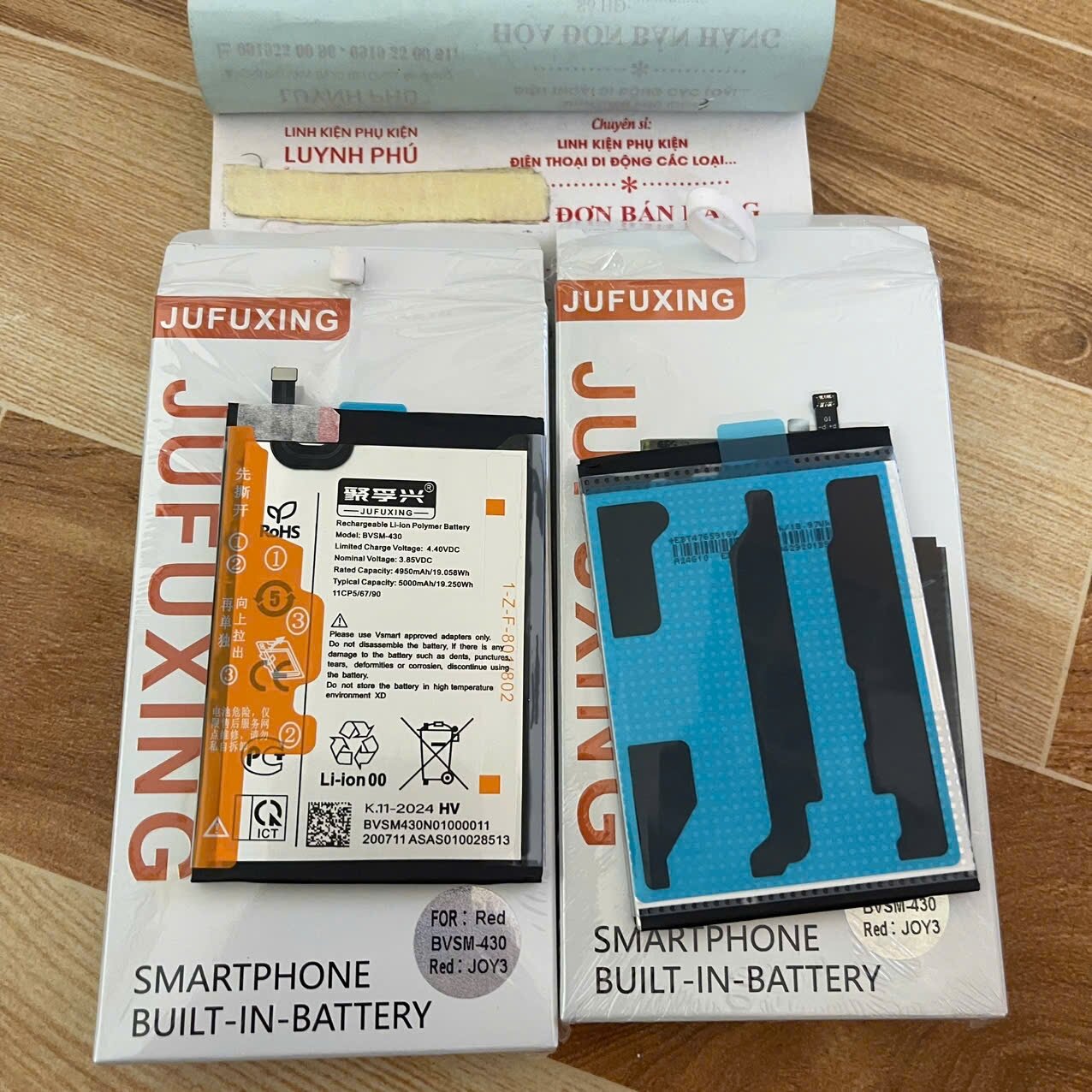 Pin vsmart joy 3/ joy 3 plus /v430a /BVSM 430/Live 4 (ảnh thực tế)