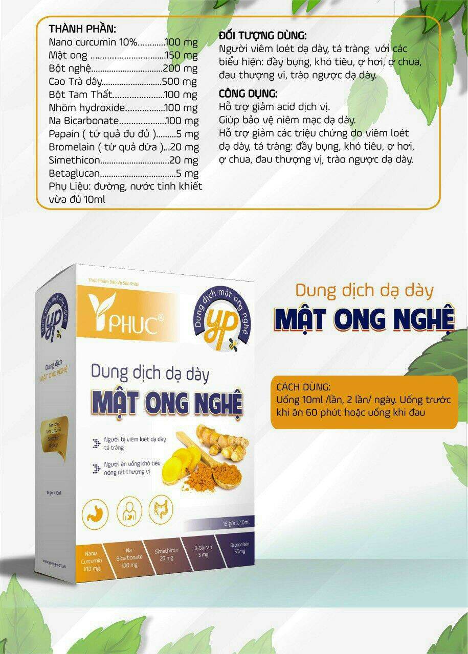 [Hcm]Dung Dịch Mật Ong Nghệ ( Hộp 15 Gói )