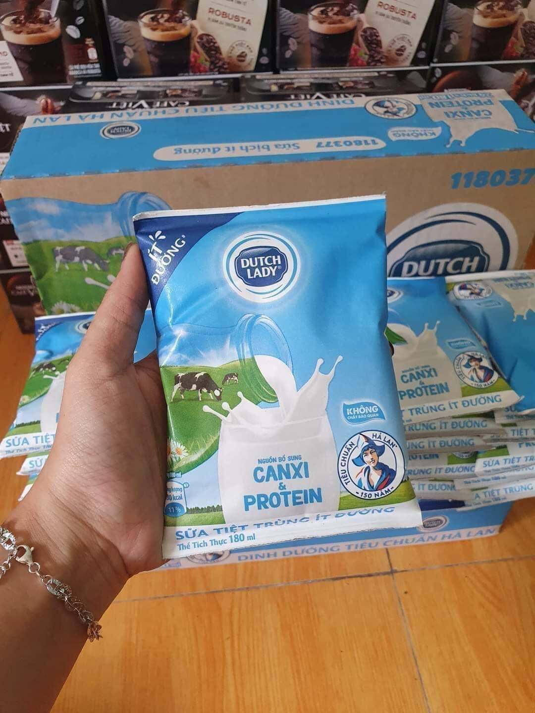 Sữa tươi Cô Gái Hà Lan Thùng 24 bịch 180 ml