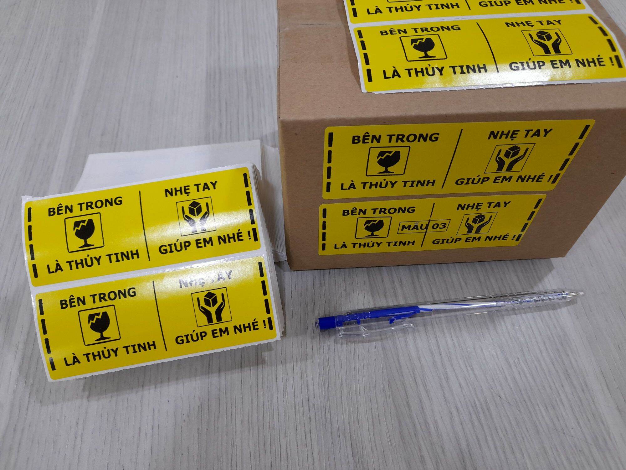 100 Tem - Tem dán xin nhẹ tay khổ 103x40mm