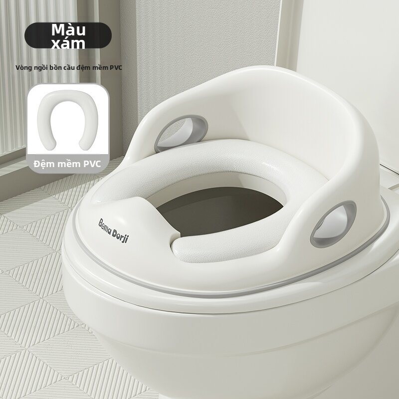 BEIMADUOJI | Bệ ngồi toilet có nệm cho trẻ em cỡ lớn