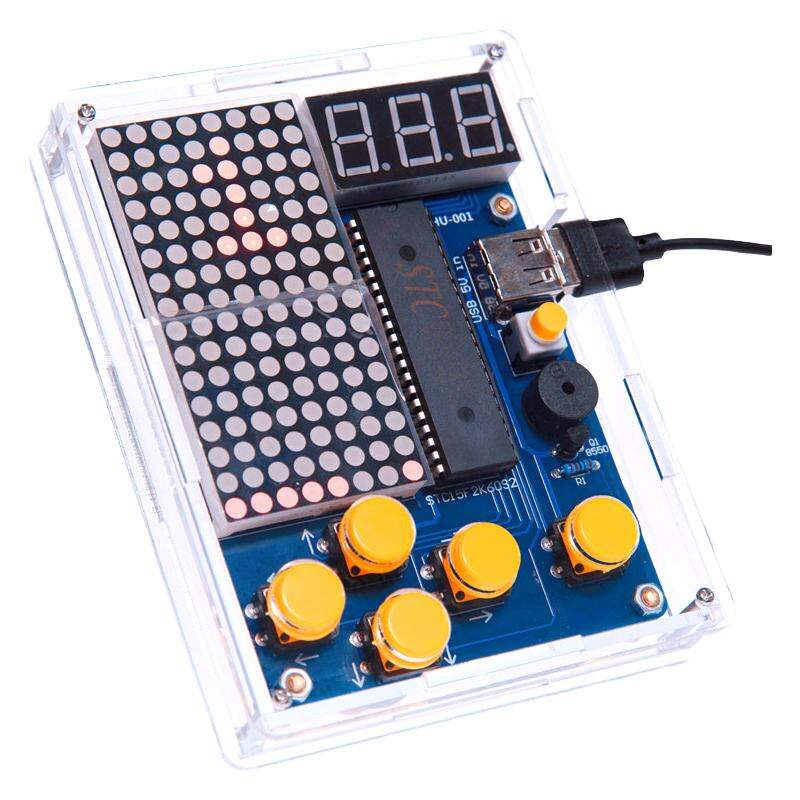 XINWEI | Pixel Game Machine DIY Kit Microcontroller 51 Board Tetris Parts Giá 152,000 Đồng*Miễn phí vận chuyển