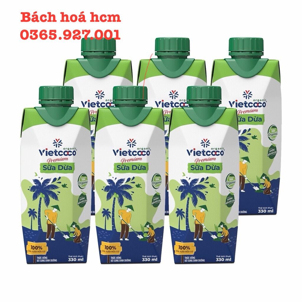 Sữa dừa organic vietcoco (330ml hộp giấy)