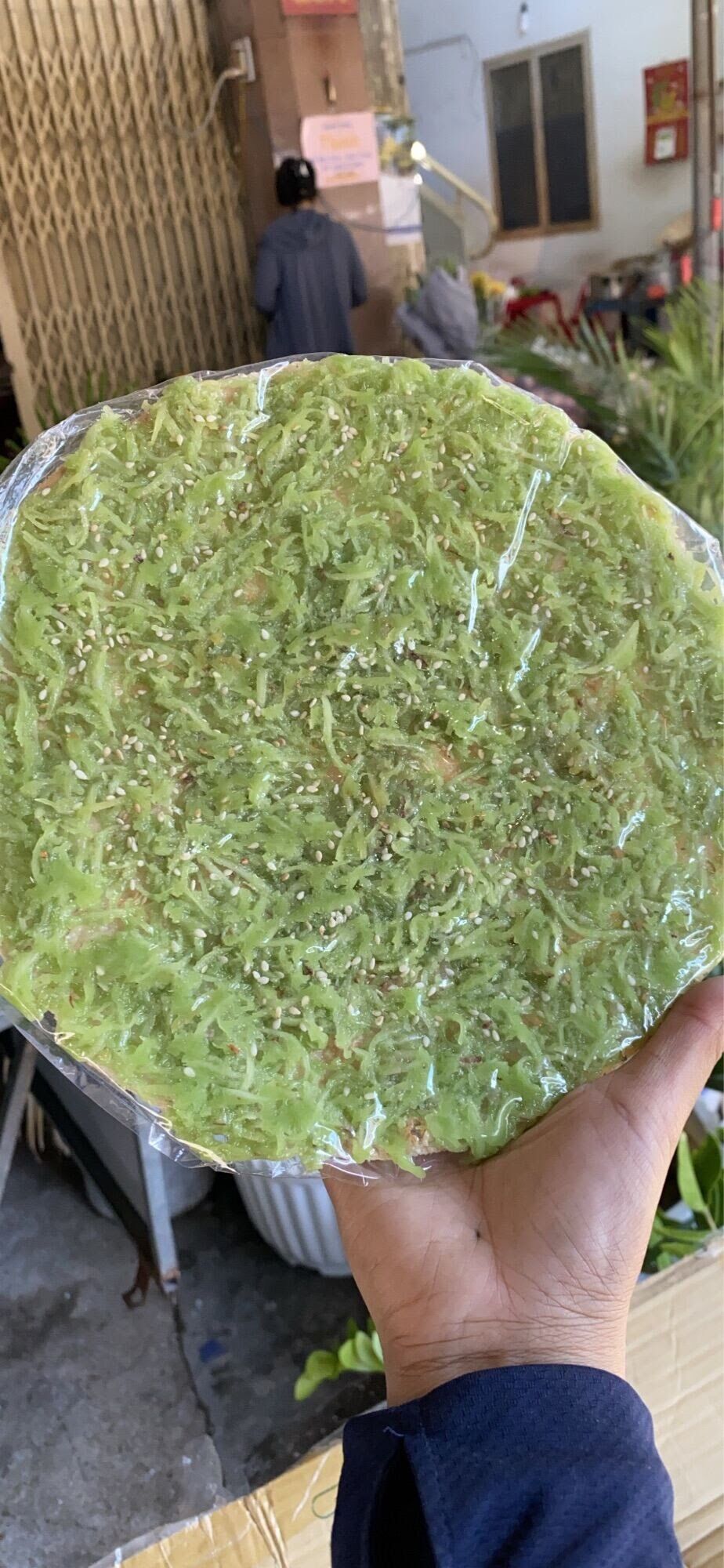 Bánh tráng dừa non lá dứa