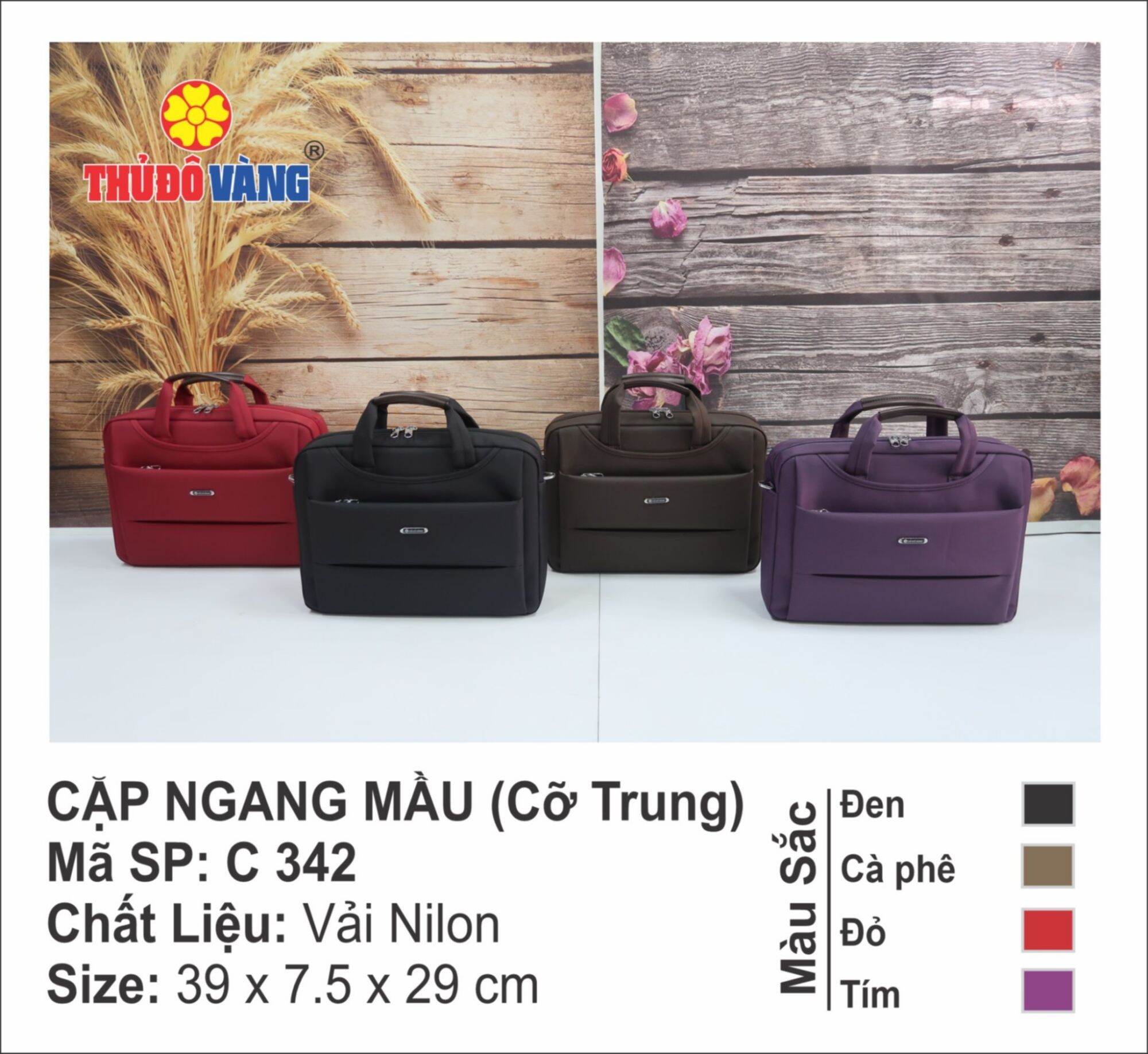 Cặp ngang màu Thủ Đô Vàng ( Cỡ trung) ---- Mã SP: C42