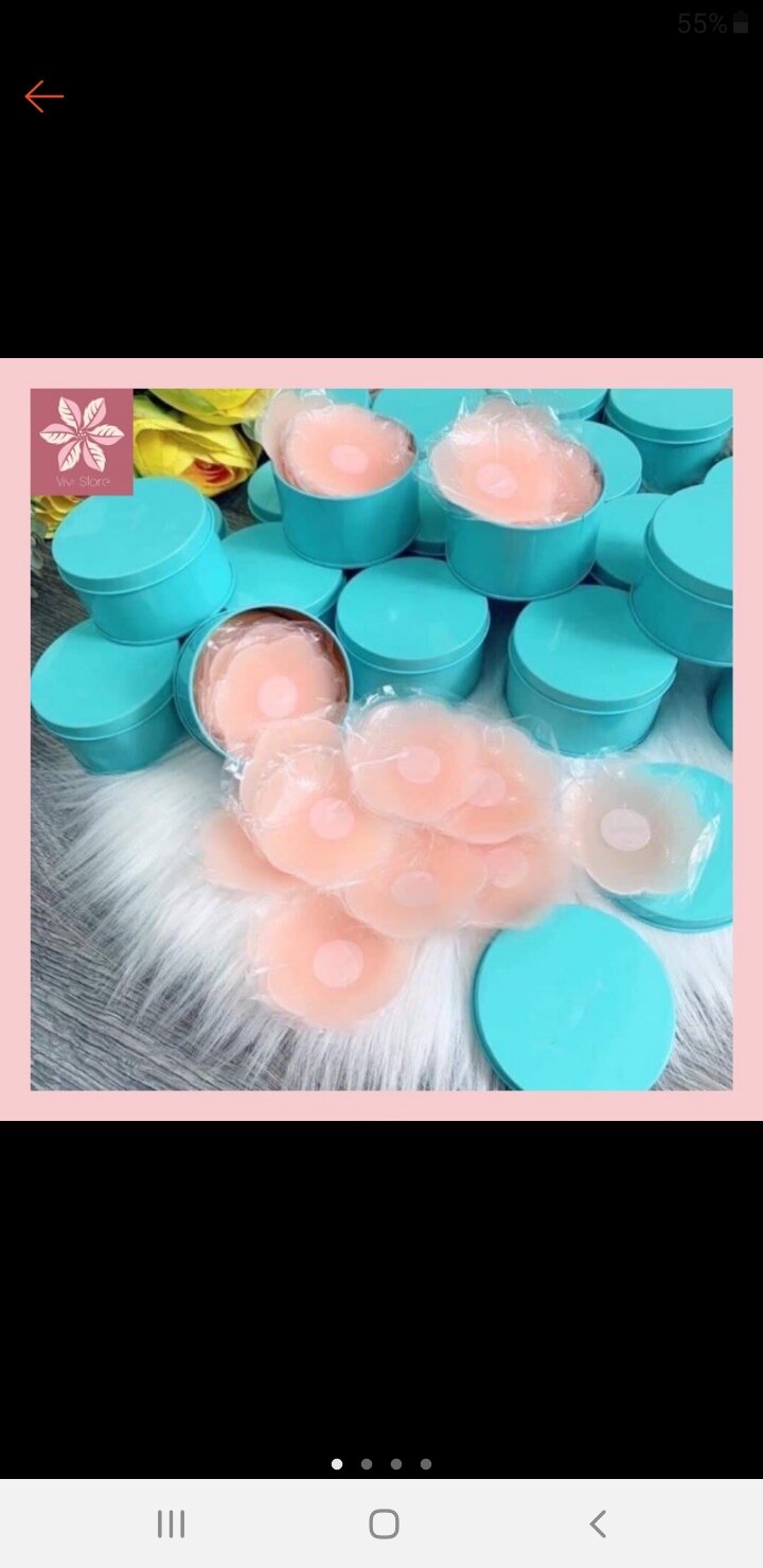 hộp 5 đôi dán ti silico chất dày dăn .hàng loại 1