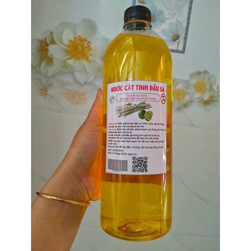Nước Lau sàn sả chanh nguyên chất chai 1000ml