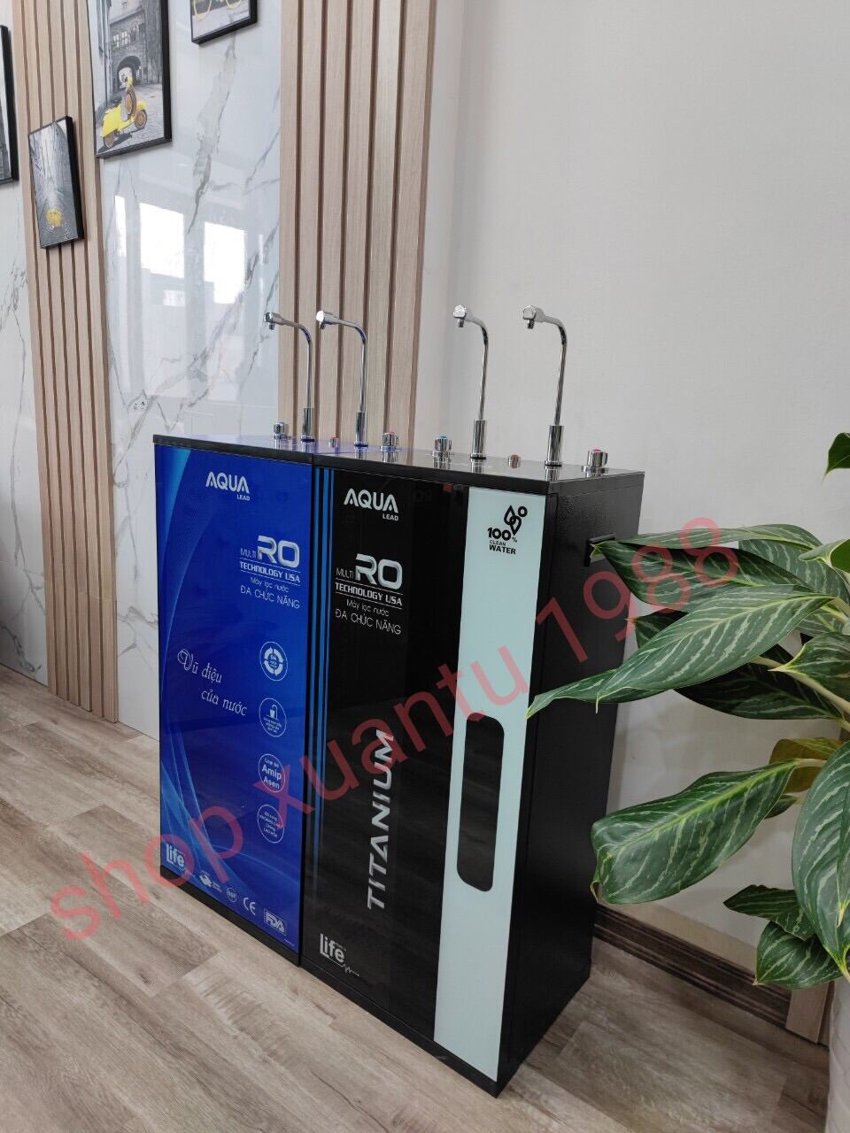 Trả góp 0%Máy lọc nước ro Aqua lead 2 vòi nóng nguội 11 cấp lọc