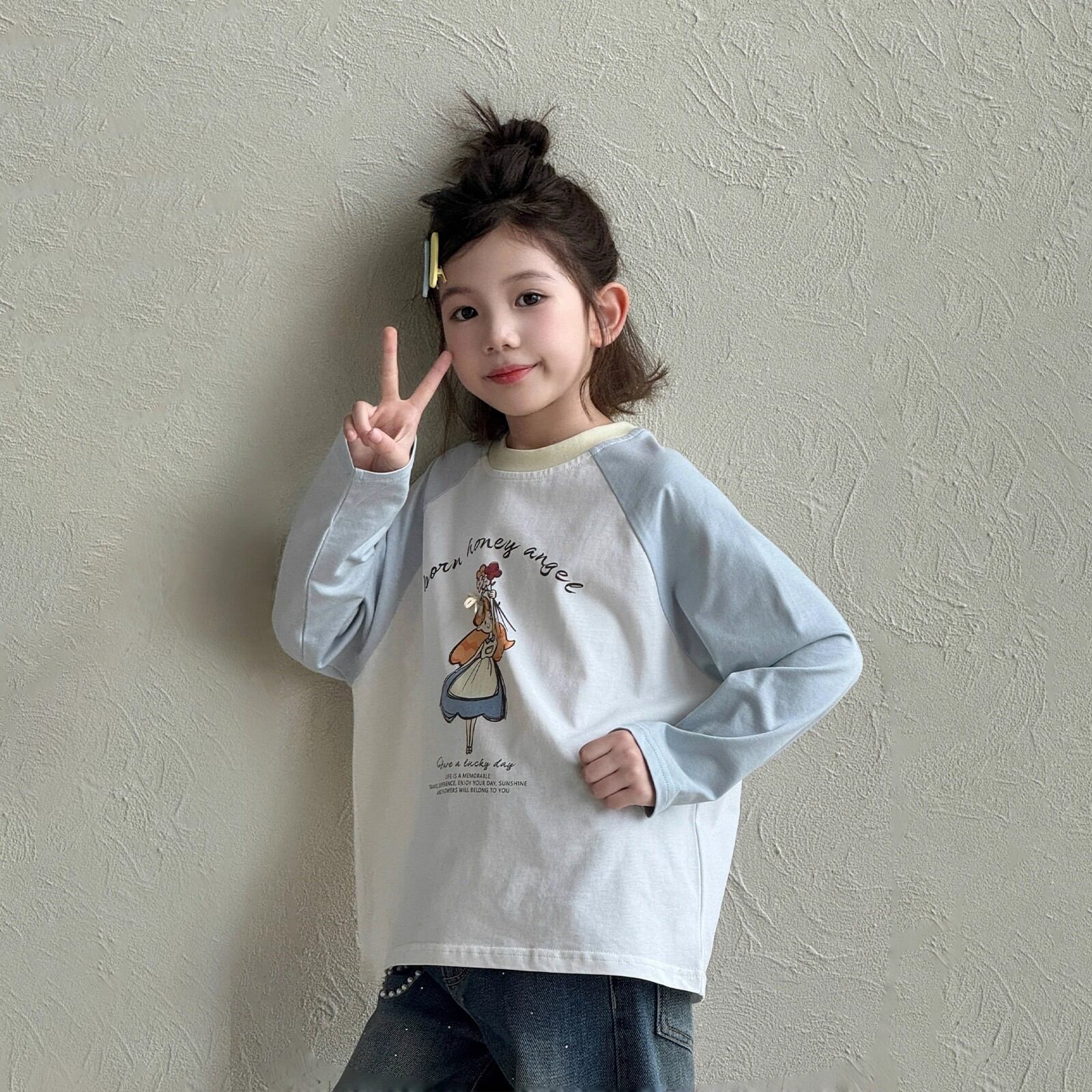Chic Children's Long Sleeve T Shirt Spring Autumn Inner Wear - 8