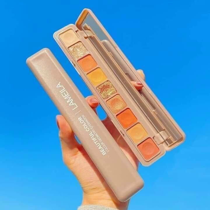 Phấn mắt 9 ô.tone cam tây.bảng dài
