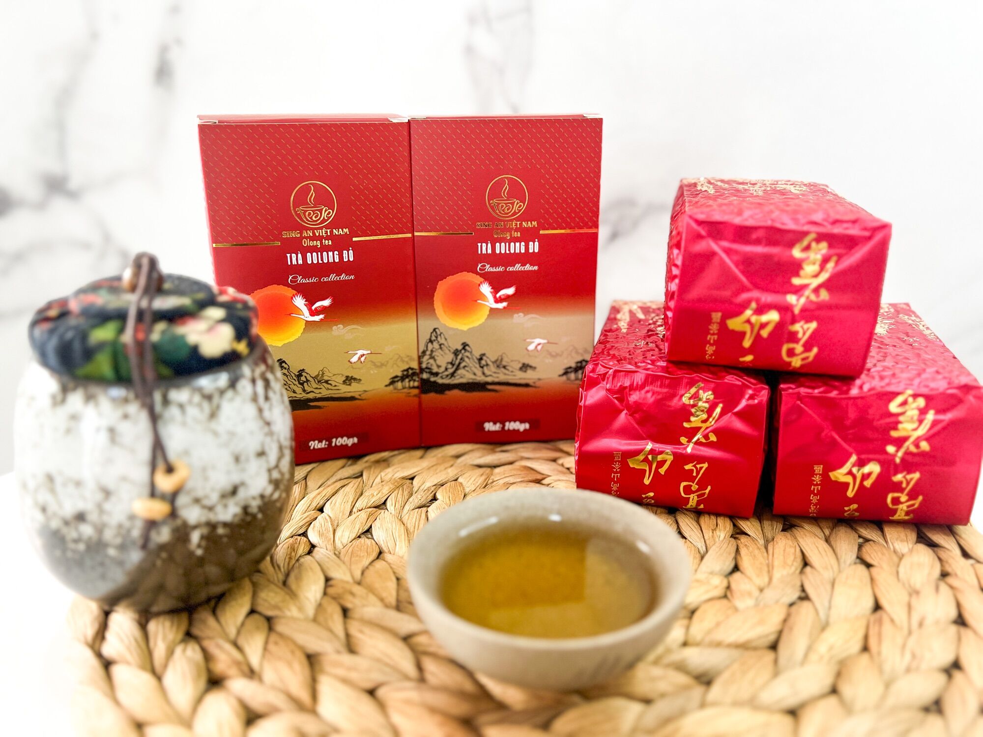 TRÀ OLONG ĐỎ SING AN ( Hộp 100gr)