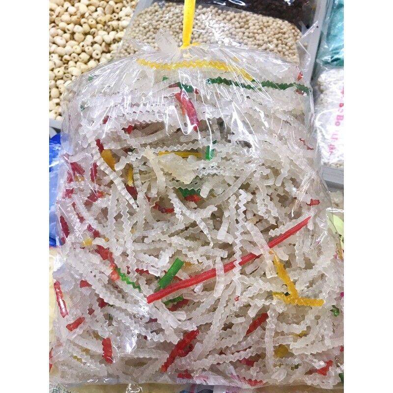 500g  bột khoai  + bột báng  nấu chè