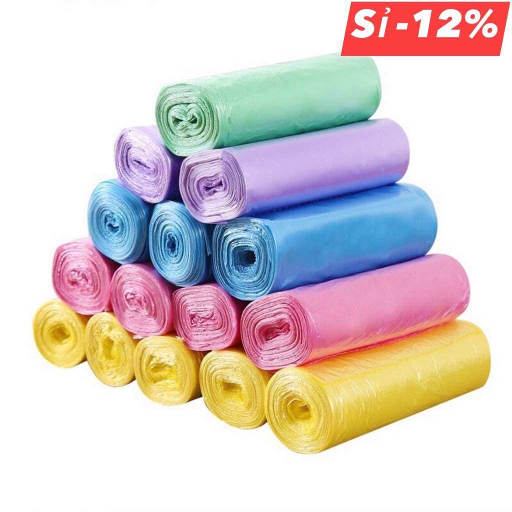 Combo 5 cuộn 75 túi đựng rác tự phân hủy 45’50cm