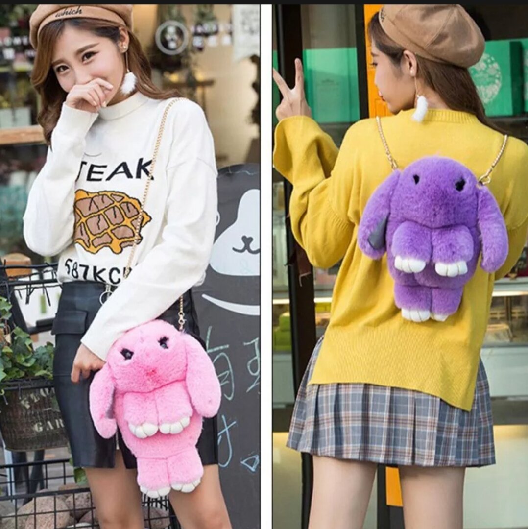 Túi Đeo Chéo Thỏ Bông Xinh Xắn