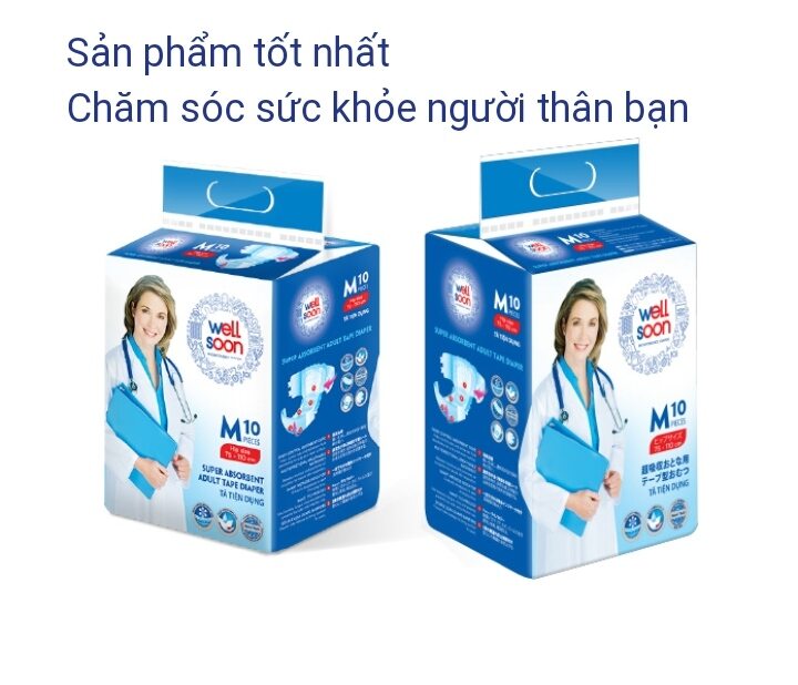 Bỉm người già wellsoon 10miếng