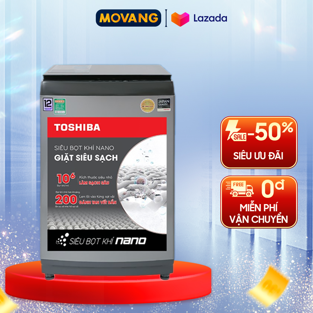 [GIAO TẠI HCM] - Máy giặt Toshiba Inverter 12 kg AW-DUK1300KV(SG)