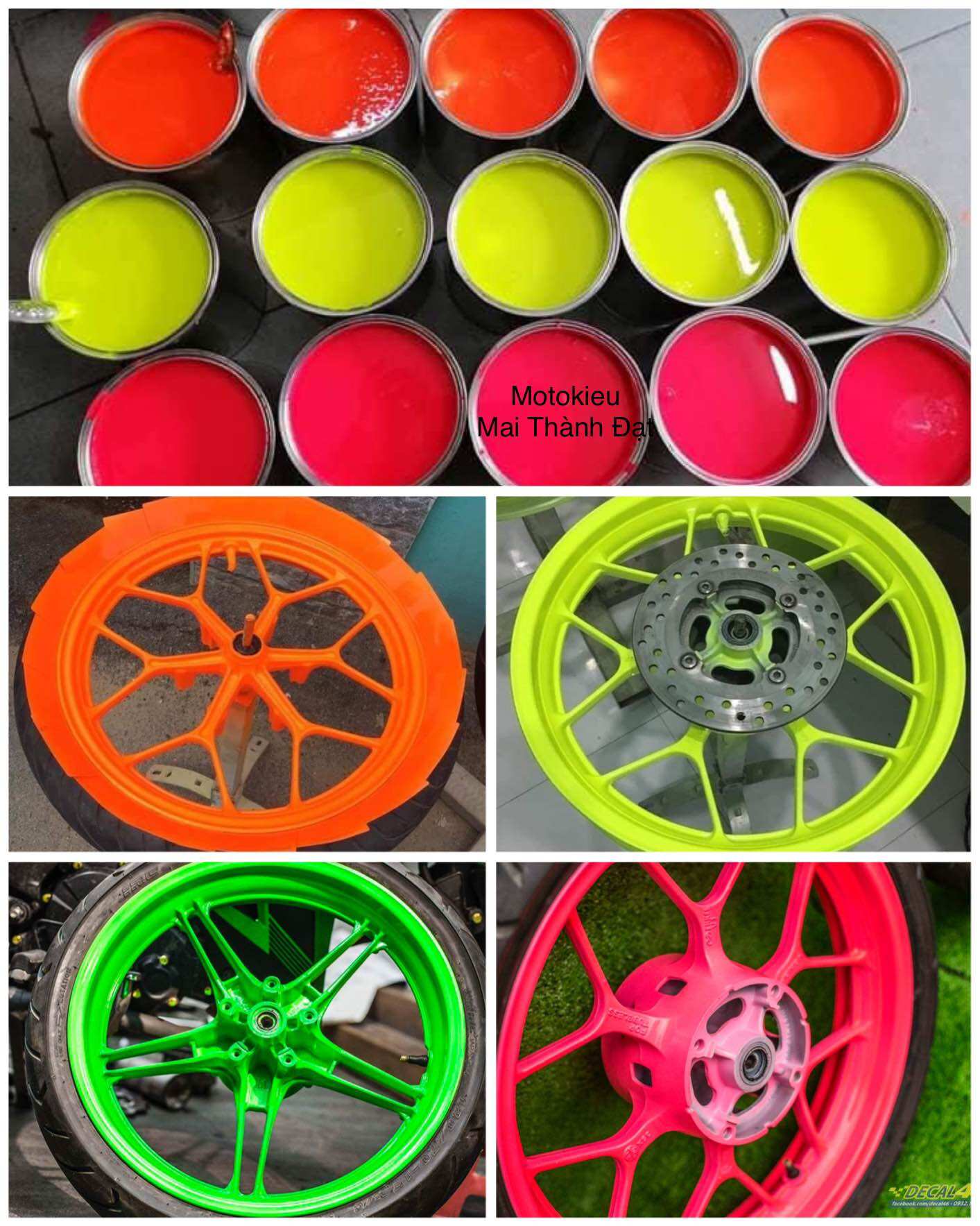 Màu sơn Đỏ Cam Neon-Phản Quang Hệ 1K( Sơn oto Xe máy)Mai thành Đạt