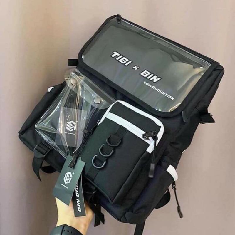 BALO THỜI TRANG NAM NỮ HÌNH HỘP HỌC SINH SINH VIÊN TIBI x BIN (ảnh thật)