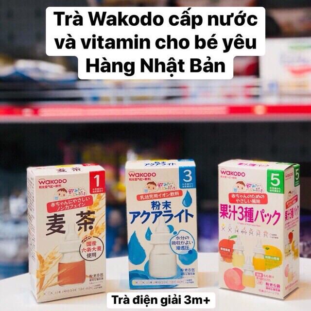[Bán lẻ] Trà hoa quả Wakodo Nhật Bản cho bé