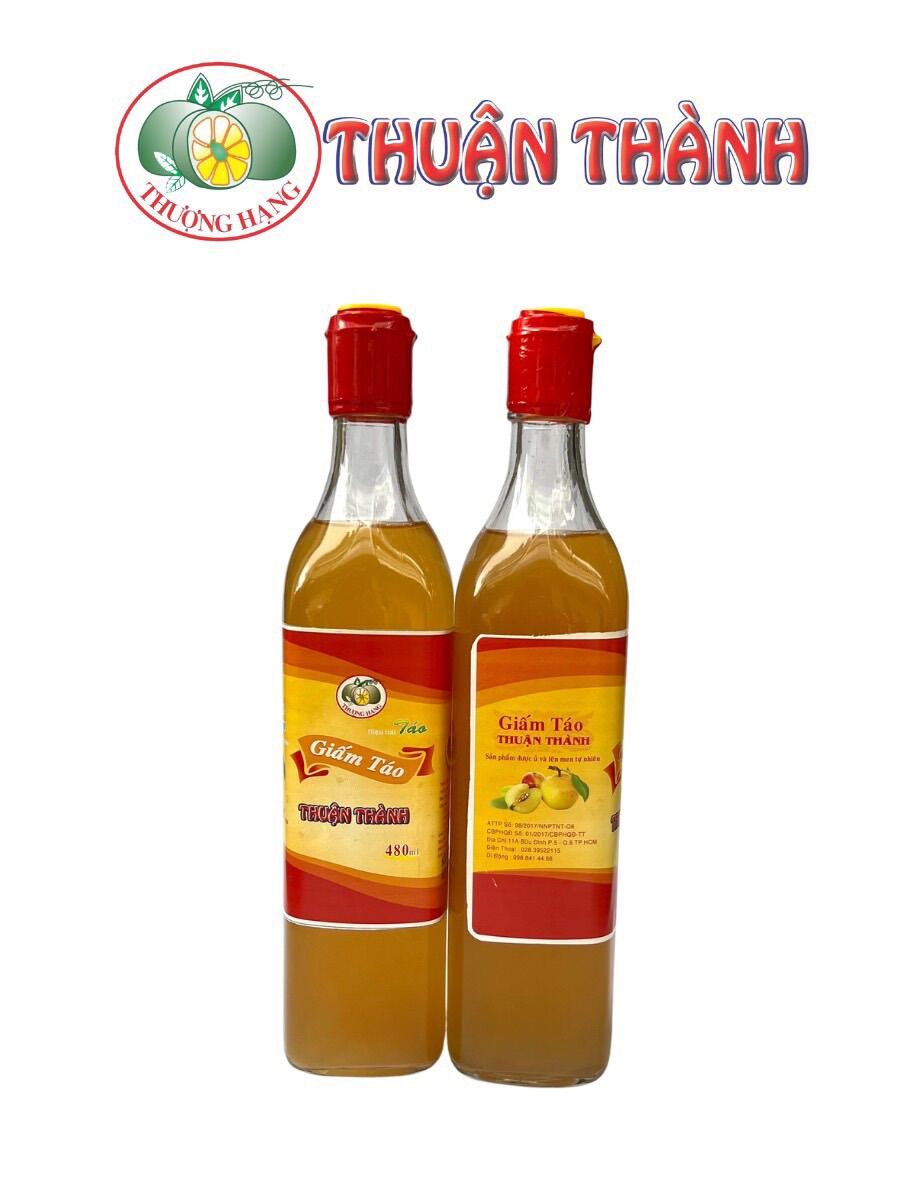 Giấm Táo Thuận Thành Chai Thuỷ Tinh 480ml