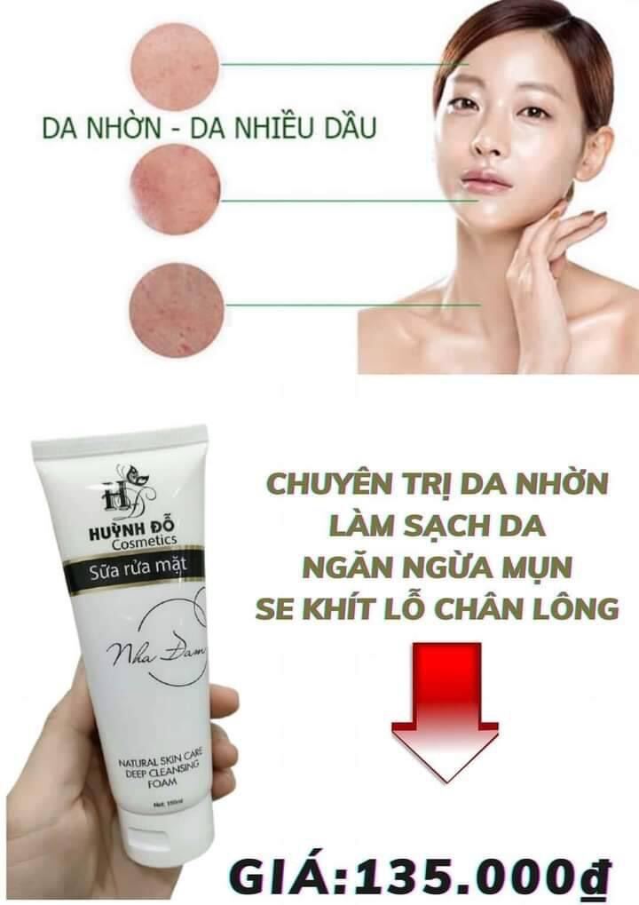 Sữa rửa mặt nha đam huỳnh đỗ