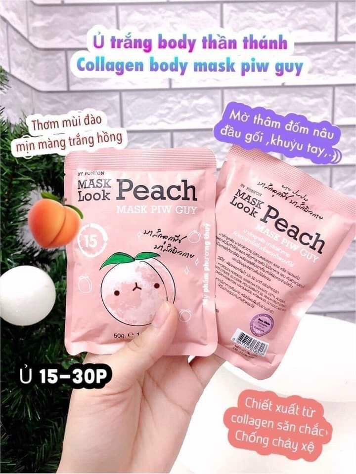 Ủ Tắm Trắng Đào Collagen Cho Body Thái Lan