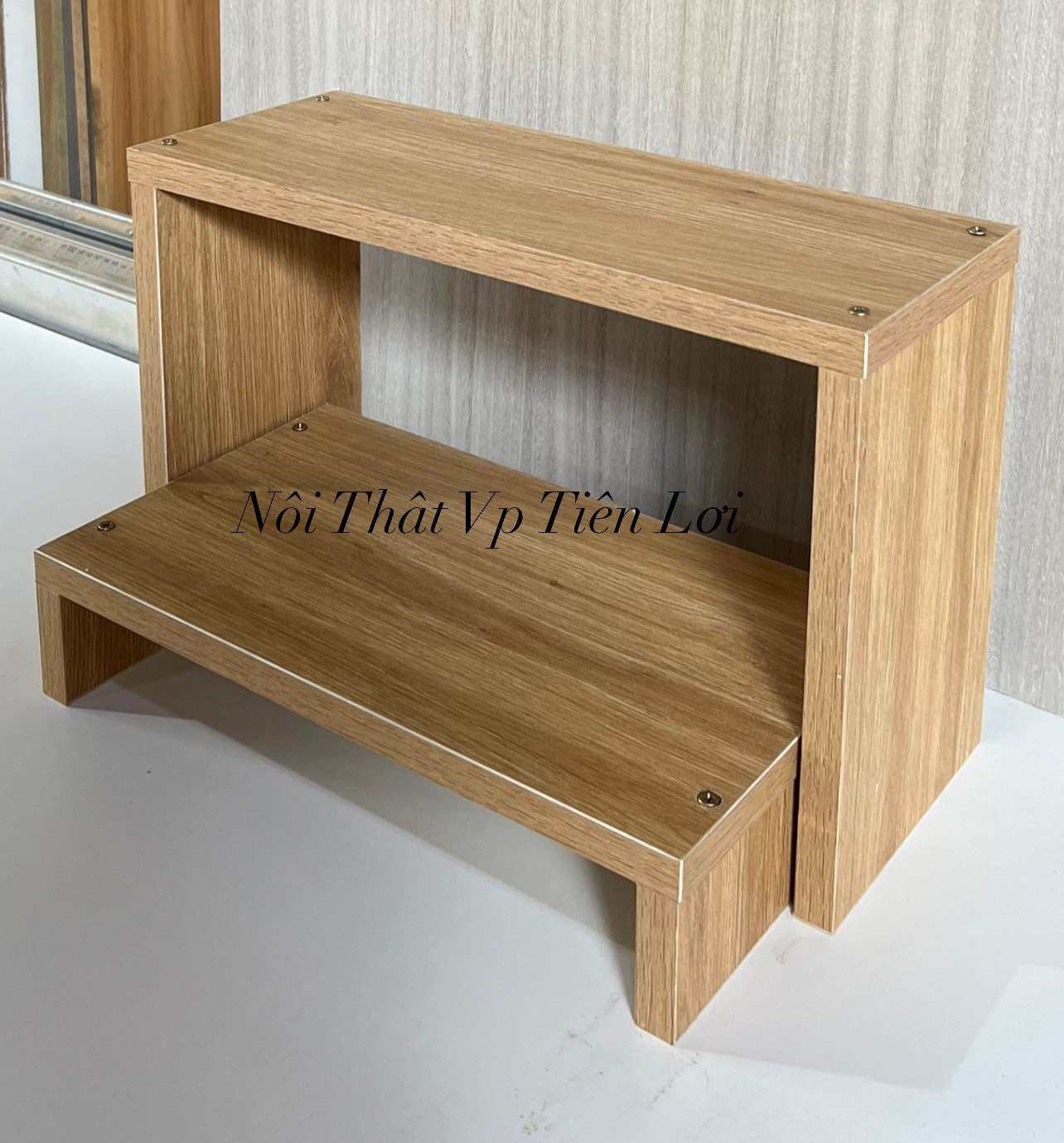 KỆ KÊ GÁC CHÂN LÀM NAIL LÀM MÓNG CÓ KỆ DƯỚI ĐỂ MÁY HƠ (hình thật)