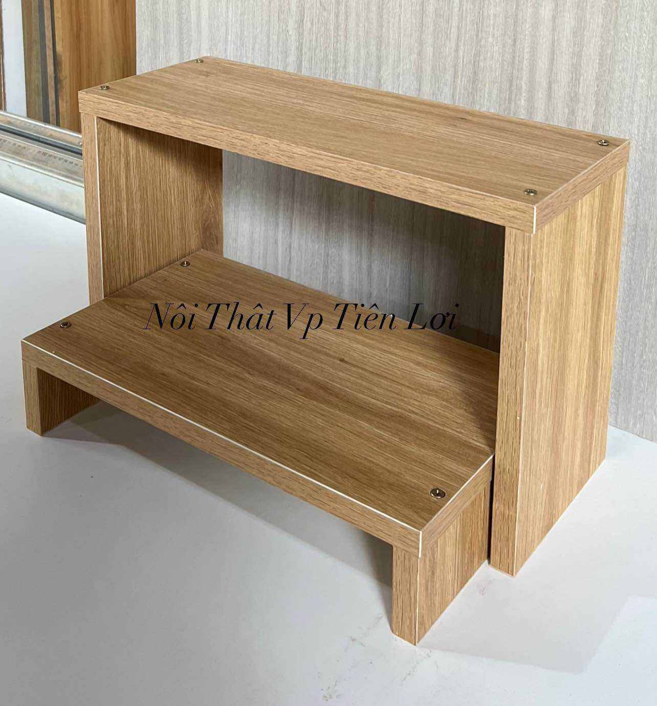 KỆ KÊ GÁC CHÂN LÀM NAIL LÀM MÓNG CÓ KỆ DƯỚI ĐỂ MÁY HƠ (hình thật)