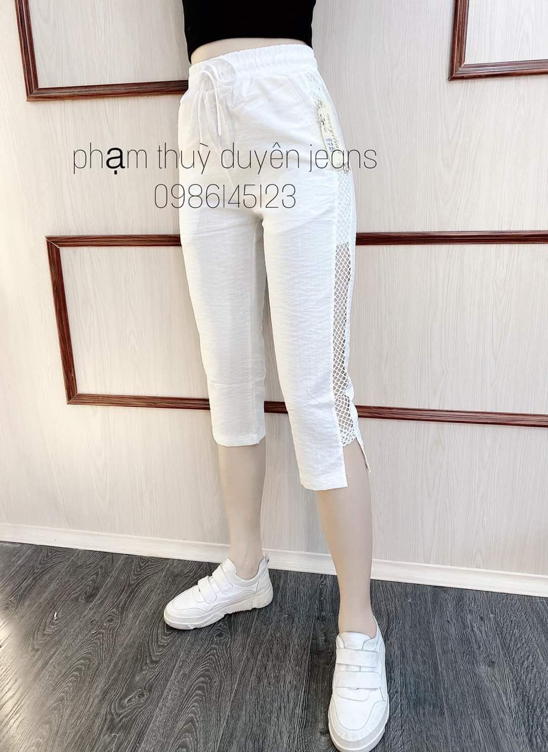 Quần Ngố Đũi Phối Lưới_Mã Ngo01