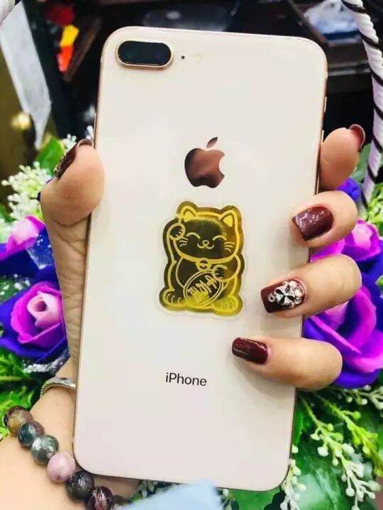 Miếng dán mèo thần tài