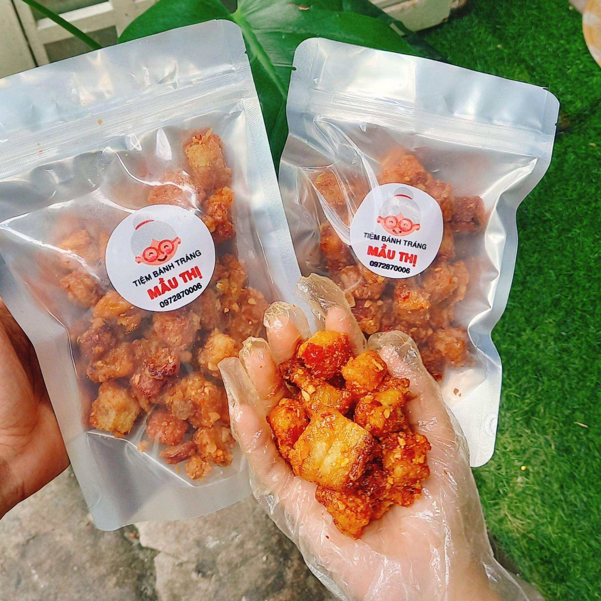 Tóp Mỡ Rim Tỏi Ớt - Tóp Mỡ Da Giòn ( Ăn Kèm Bánh Tráng Phơi Sương)