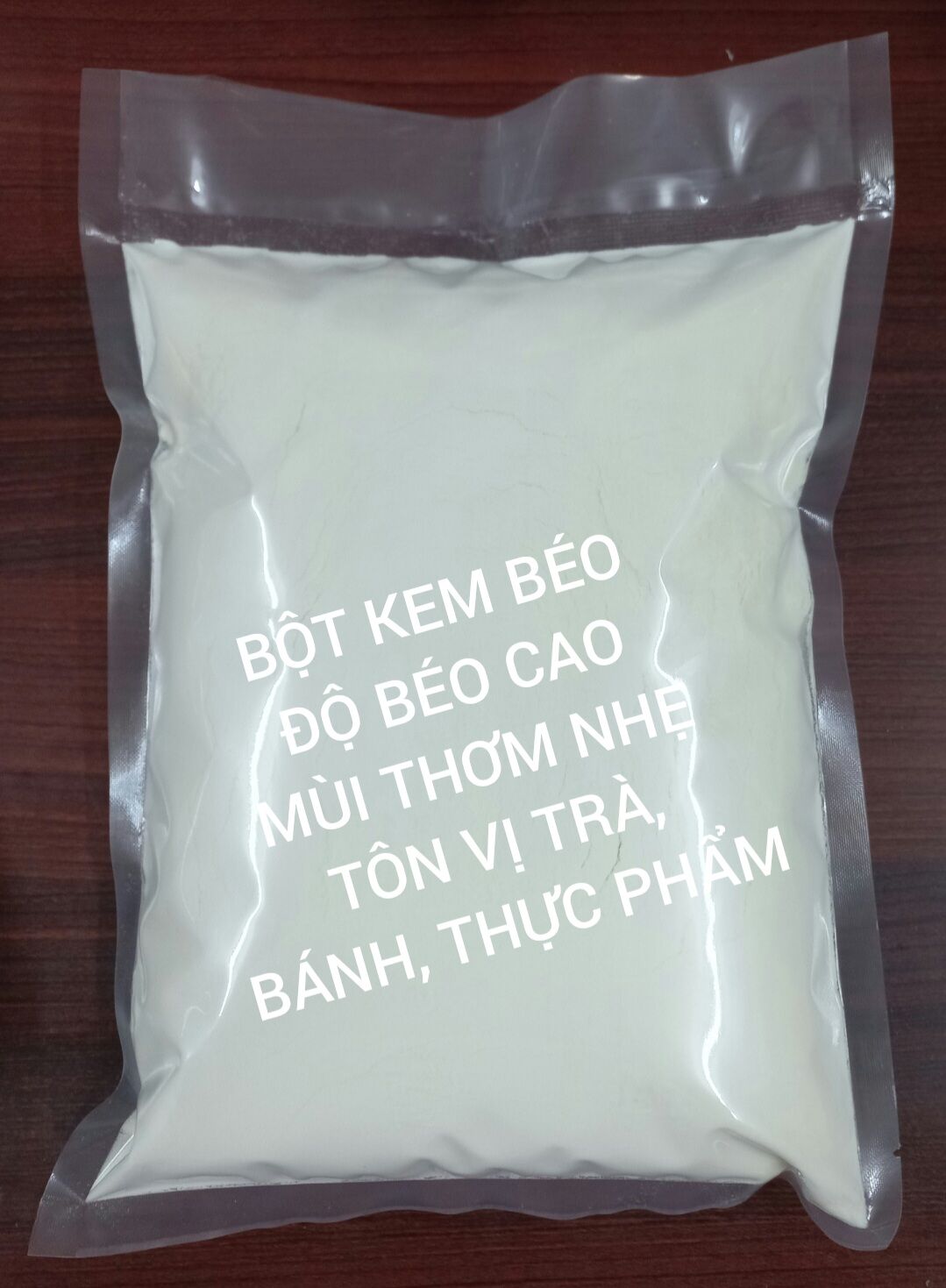 Túi 1Kg BỘT KEM BÉO THỰC VẬT làm tăng độ béo cho trà sữa, chè, bánh, kem...thực phẩm