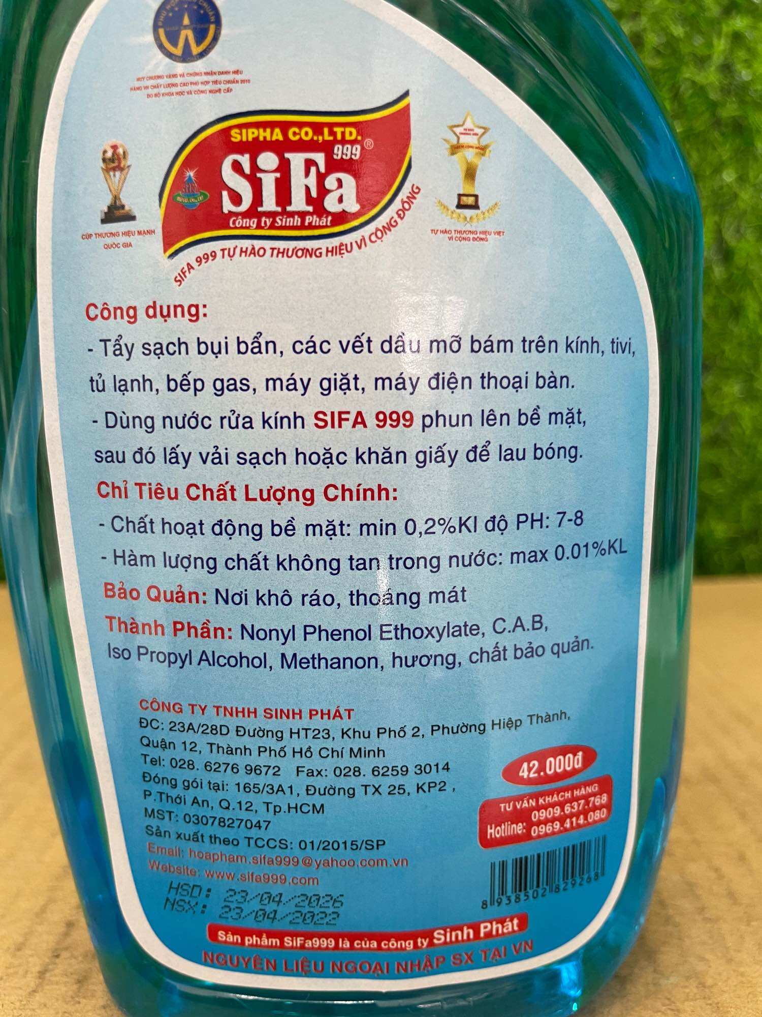 BÌNH XỊT NƯỚC RỬA KÍNH SIFA (650ML)