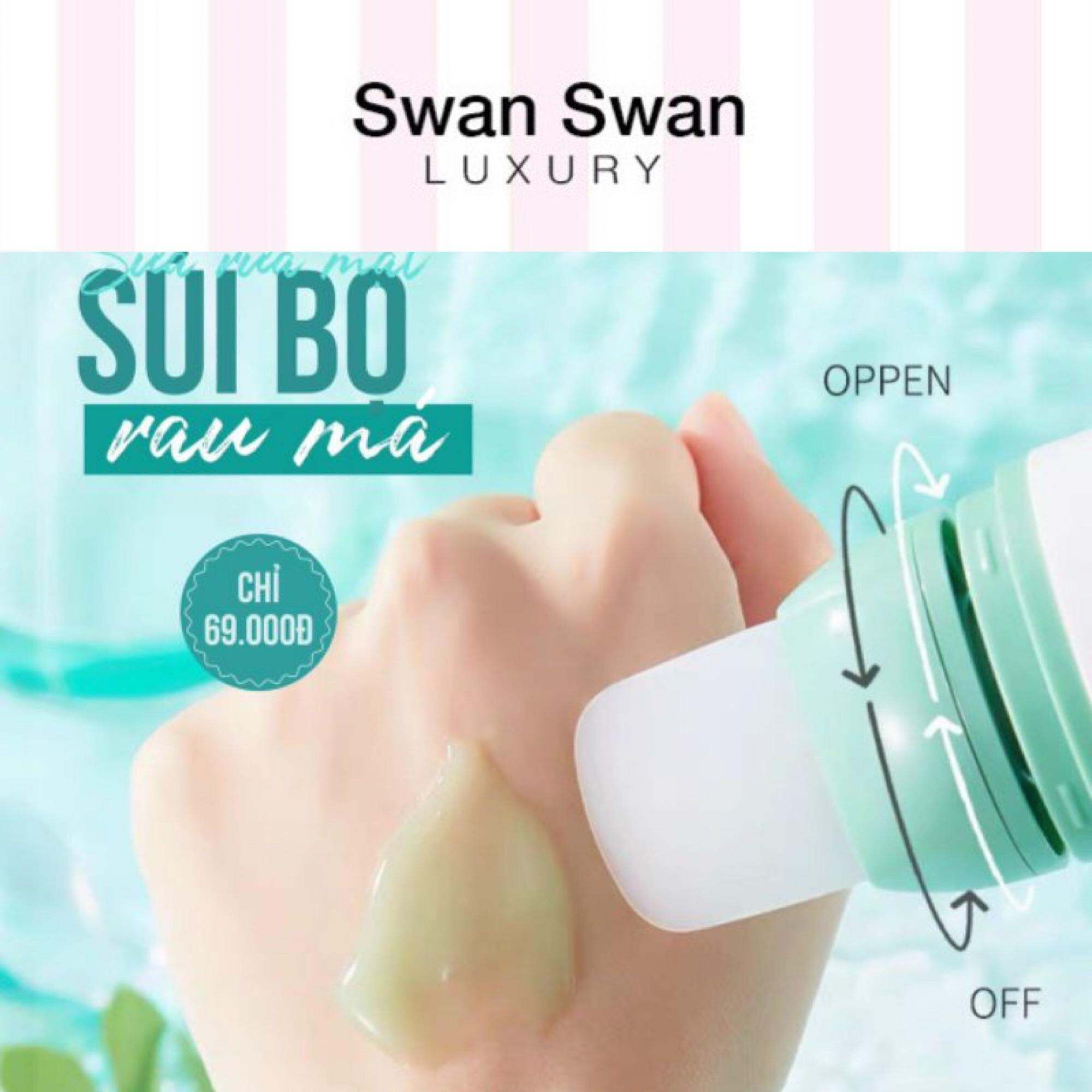 Mặt Nạ Sủi Bọt Rau Má Dưỡng Trắng Da