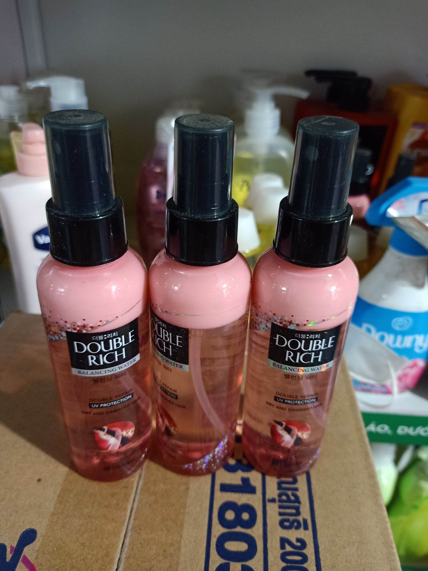 Nước Xịt Phục Hồi Tóc Khô Sơ Hư Tổn Double Rich 120ml